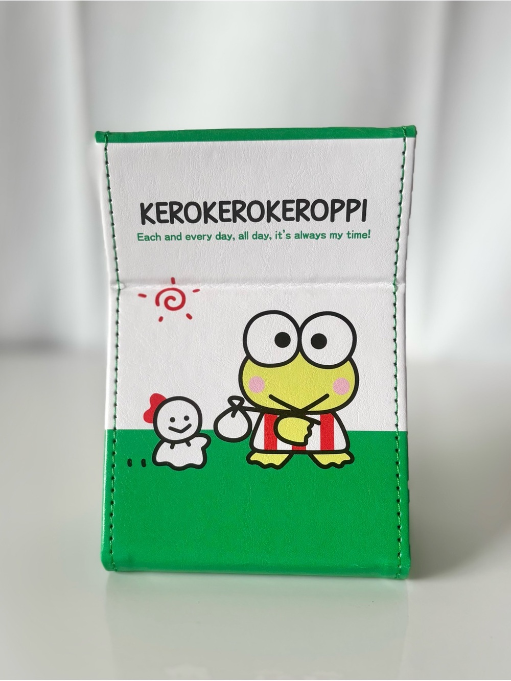 Kero Keroppi Compact Foldable Travel Mirror w Stand NWT Sanrio Japan Exclusive
